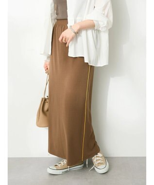 CRAFT STANDARD BOUTIQUE パイピングラインスカート Mocha