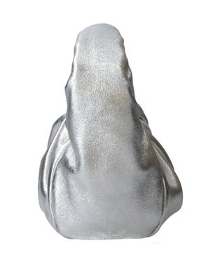 INTER-CHAUSSURES 【ANDREA CARDONE ITALI】ギャザーレザーホーボーバッグ シルバー