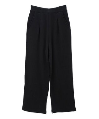 Green Parks タック入り裏起毛スウェットパンツ Black