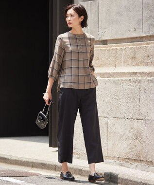 J.PRESS LADIES キルティング スマホポシェット ブラック系