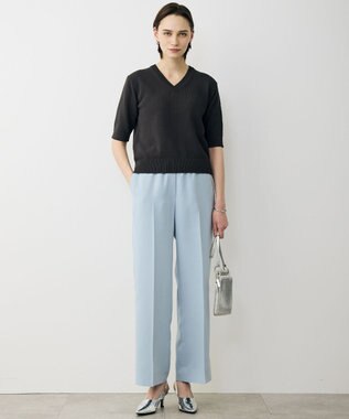 ICB ブライトコイル Vネックニット チャコール