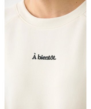 AMERICAN HOLIC バックＺＩＰロゴ刺繍ポンチチュニック Off White