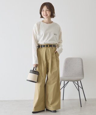 AMERICAN HOLIC NURTURING 刺繍ロゴロンT Ivory