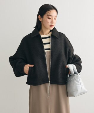 Green Parks ・ＥＬＥＮＣＡＲＥ　ＤＵＥ　ブークレＷ－ＺＩＰブルゾ Black