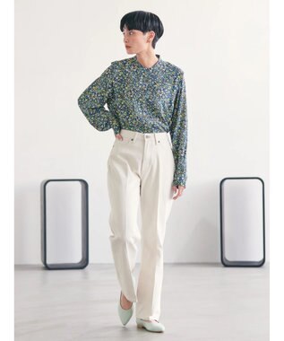 AMERICAN HOLIC センタープレスフレアデニム Ivory