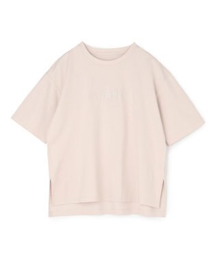 UNFILO BEAUTY FORM ロゴ刺繍 半袖Tシャツ グレージュ