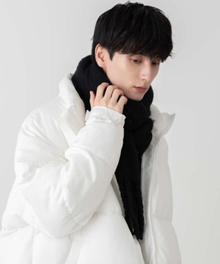 WEGO 【ユニセックス着用ITEM】リブニットストール ブラック