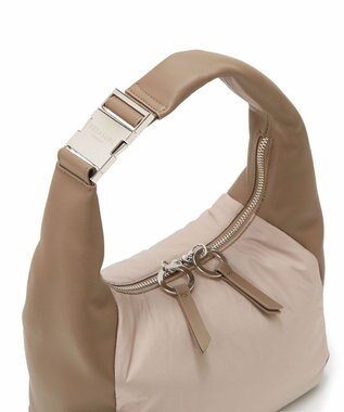 TOPKAPI 【TREASURE TOPKAPI】スムースレザー コンビ 2way ショルダー バッグ グレージュ