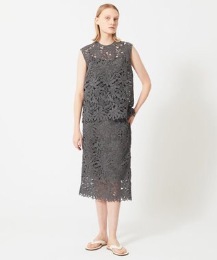 BEIGE， NARCISSUS / レースブラウス Slate