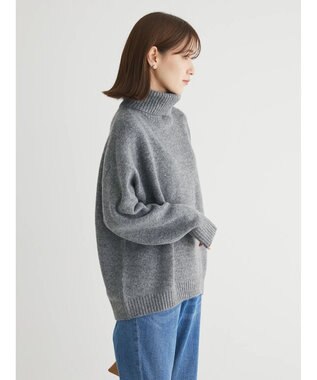 Green Parks ｆｕｗａっとメランジタートルニットプルオーバー Gray