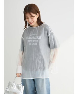 Green Parks ・ＥＬＥＮＣＡＲＥ　ＤＵＥ　２ｗａｙシアーブラウス Off White