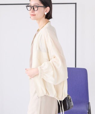 AMERICAN HOLIC 接触冷感シアースポーティーブルゾン Ivory