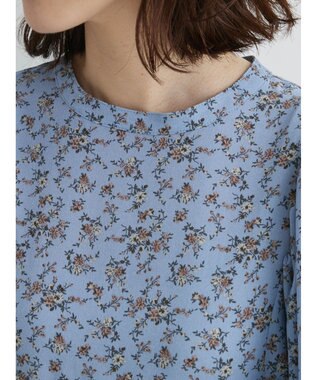 Green Parks ・Ｐｅｔｉｔ　Ｆｌｅｕｒ　フラワーｐｔワンピース Sax