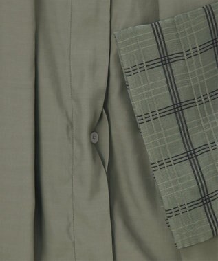 Paul Smith シアー チェック ブラウス カーキ