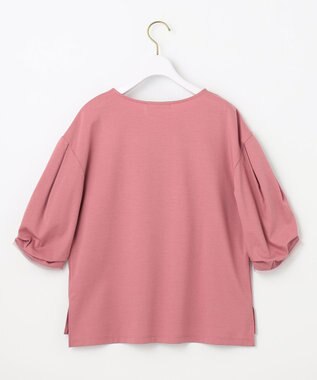 ANY SIS 【接触冷感】360°好印象タックスリーブ カットソー フラミンゴピンク