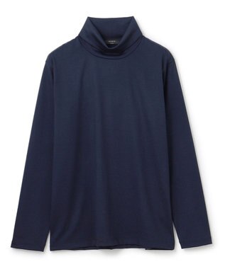 JOSEPH HOMME ウールジャージーウォッシャブル　タートルネック ネイビー系