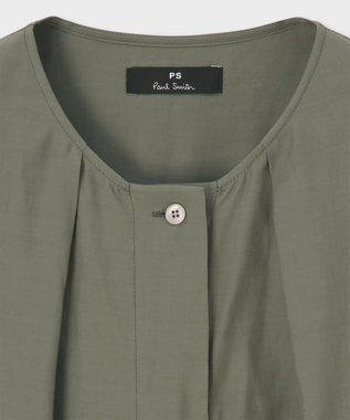 Paul Smith シアー チェック ブラウス カーキ