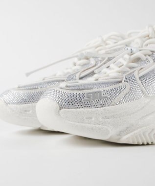 STEVE MADDEN VAULT 2R ボリュームソール ラインストーンスニーカー ホワイト