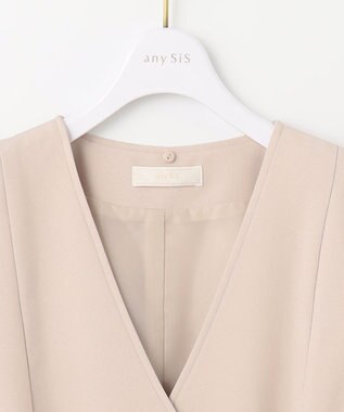 ANY SIS S 【洗える】3WAYジレセット トレンチ コート ライトベージュ