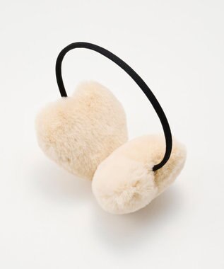 MOONBAT estaa ハート型イヤマフ ベージュ