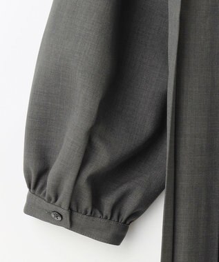 J.PRESS YORK STREET 【WOMEN】バックプリーツワンピース グレー系