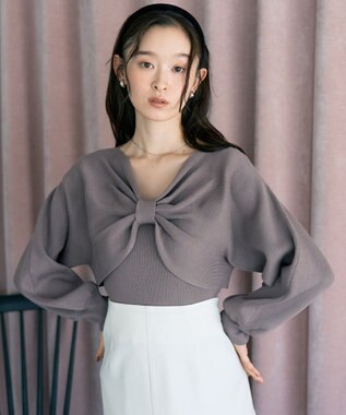 earth music&ecology 【WEB限定】リボンニットアンサンブル