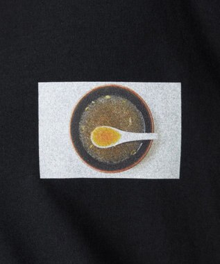 NAVE タブチ×NAVE プリント長袖Tシャツ ブラック系