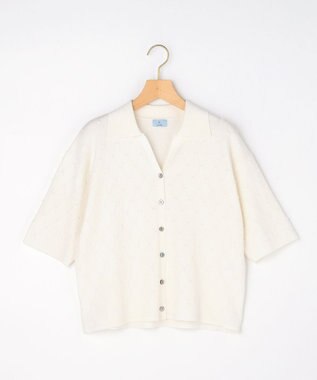 組曲 L 【先行予約・WEB限定】ポップコーンアーガイルスキッパー ニット ホワイト系