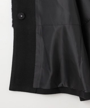 #Newans ペプラムシルエットファージレ ブラック