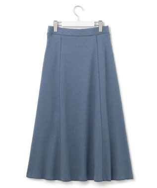 23区 L 【SLOW/一部店舗限定】ワイドリブジャージー スカート ダルブルー系