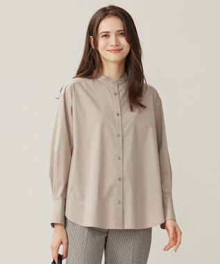 【スタイリストコラボ・洗える】SOMELOSバンドカラー シャツ