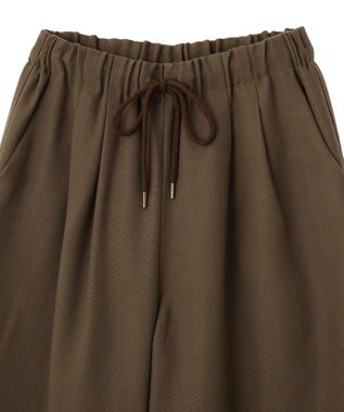 CRAFT STANDARD BOUTIQUE リネンライクワイドイージーパンツ Brown