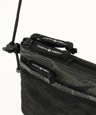 JOSEPH ABBOUD MOUNTAIN 【UNISEX】ECO撥水 3Ｄエンボスストレッチ サコッシュ カーキ系6