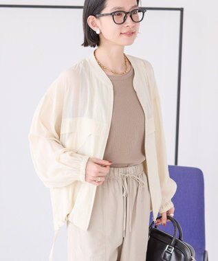 AMERICAN HOLIC 接触冷感シアースポーティーブルゾン Ivory