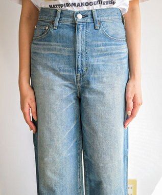 caqu スッキリ足長効果 ハイライズバギーシルエットデニム 3years