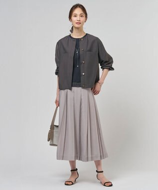 J.PRESS LADIES 【着こなしのポイントに】コットンパール ラリエット ネックレス シルバー系