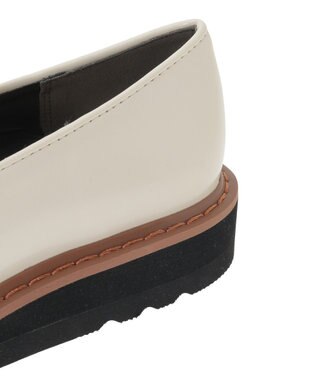 Green Parks ・ｍｉｎｉａ　厚底ビットローファー Ivory