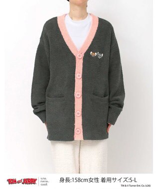 une nana cool トムとジェリー × une nana cool　ユニセックスカーディガン グレー