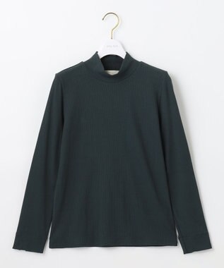 ANY SIS 【洗える】リブタートル カットソー ダークグリーン