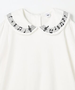 ANY KIDS 音符ブラウス オフホワイト