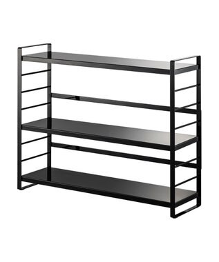 tower シンク上キッチン収納ラック タワー ブラック ブラック