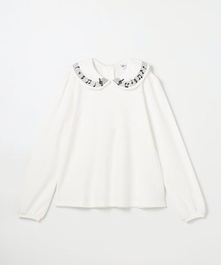 ANY KIDS 音符ブラウス オフホワイト