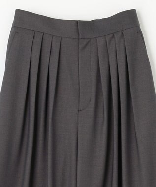 NAVE 【ReNAVE・洗える】4タックワイドパンツ グレー系