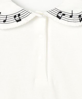 ANY KIDS 音符ブラウス オフホワイト