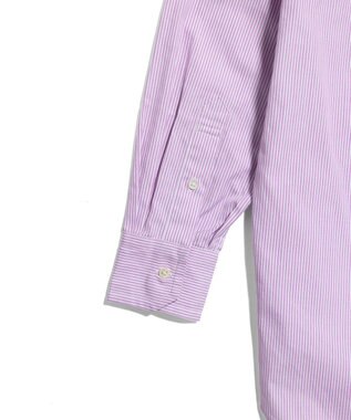 LENO  CANDY STRIPE BAND COLLAR  SHIRTS / ストライプバンドカラーシャツ PINK