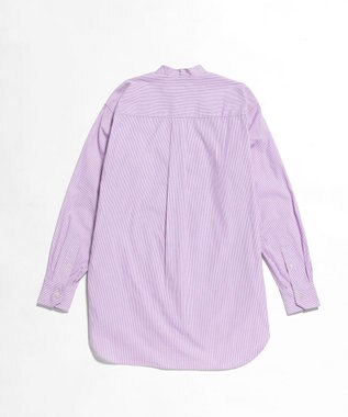 LENO  CANDY STRIPE BAND COLLAR  SHIRTS / ストライプバンドカラーシャツ PINK