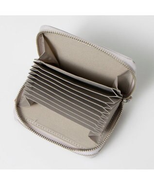 UNBILLION ペルケ perche / イタリアンレザー・ジャバラカードキーケース シルバー