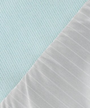 23区GOLF 裏地付きニットで温か【MEN】【蓄熱】ウールブレンド裏付 ニット スカイブルー系