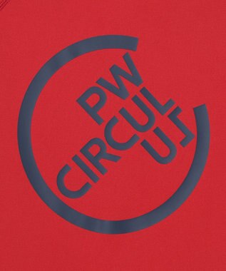 PW CIRCULUS 【WOMEN】【ストレッチ/軽量】バックロゴ 長袖 モックネック シャツ レッド系