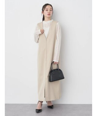 earth music&ecology ジップジレワンピース Beige